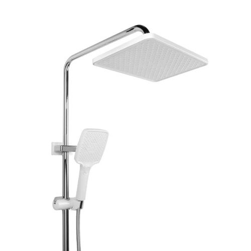 Душевая стойка Fixsen FX-9400 настенная цвет белый/хром - фото 5