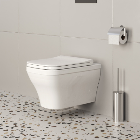 Чаша унитаза подвесная Ambassador Benefit 203T20001R цвет белый глянцевый без сиденья каскадный смыв