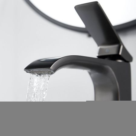 Смеситель Shevanik S4001T на раковину оружейная сталь