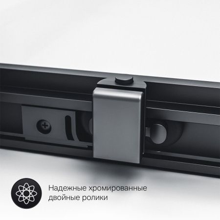 Душевой уголок Am.Pm Gem S W93G-404-120280-BT 120х80 стекло прозрачное профиль черный без поддона