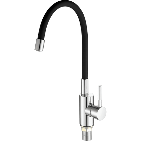 Смеситель для кухни Fashun A4053+B04 на мойку черный/хром