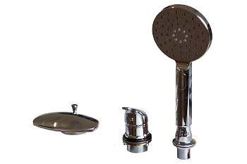 Смеситель Royal Bath ALPINE RB2102 на борт ванны серебро