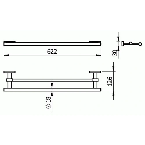 Полотенцедержатель Langberger ALSTER 10902A - фото 2 Полотенцедержатель Langberger ALSTER 10902A - фото 2