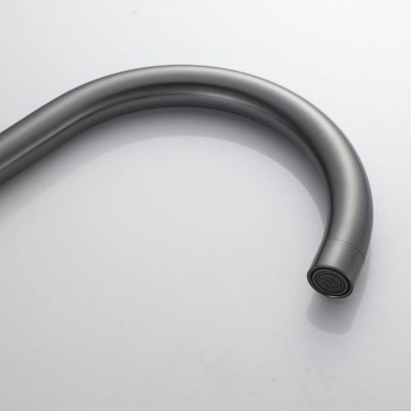 Смеситель для кухни Shevanik S5053T на мойку оружейная сталь