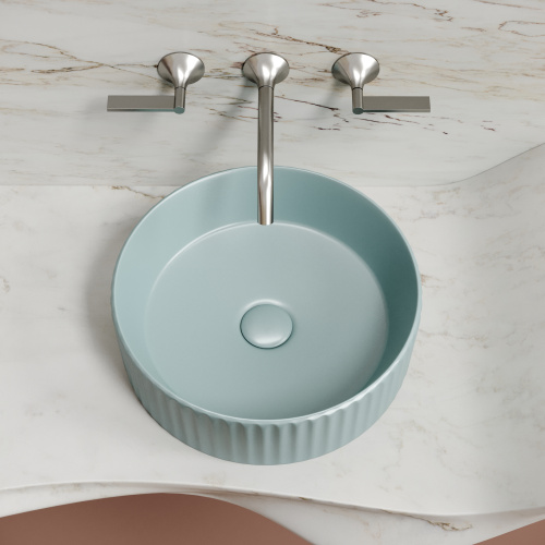 Раковина Ceramica Nova ELEMENT 36 см CN6057MLG накладная цвет зеленый матовый - фото 5
