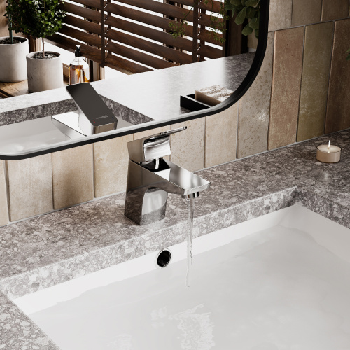 Смеситель WasserKRAFT Salm 2700 2703 на раковину хром без термостата - фото 2