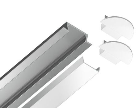 Алюминиевый встраиваемый профиль Ambrella Light Alum Profile (Алум Профиле) GP1001AL
