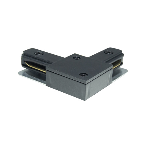 Коннектор L образный к шинопроводу однофазному черный SignImpress SI020605 - фото 4