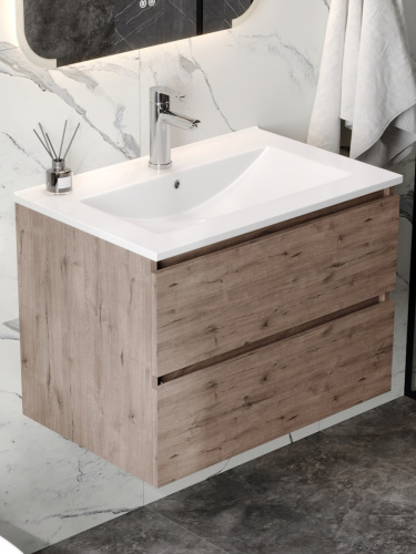 Тумба с раковиной Teymi Laina F16039 70х46х50 подвесная - фото 5