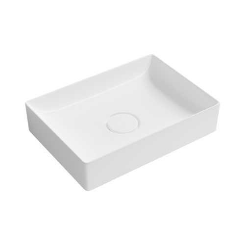 Раковина из сантехнического фарфора Wellsee Pure BY Wellsee 150702000 50х36 накладная цвет белый глянцевый без отверстий под смеситель - фото 2