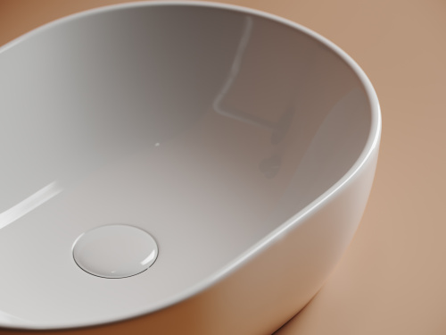 Раковина из сантехнического фарфора Ceramica Nova ELEMENT 48 см CN6019 накладная цвет белый - фото 5