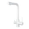 Смеситель для кухни Shevanik S328C на мойку белый