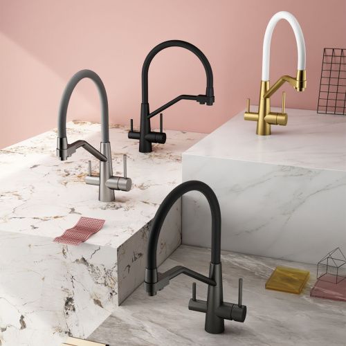 Смеситель для кухни Splenka S71 S71.62.07 на мойку серый - фото 4