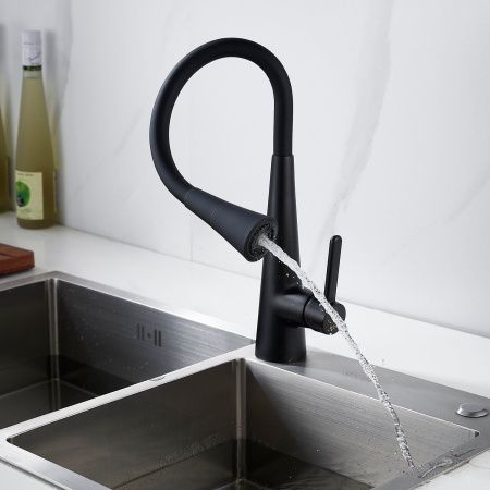 Смеситель для кухни Rose R213H на мойку черный