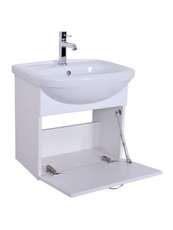 Тумба с раковиной Orange Лайт LRA-50TUW+RA 50х40 цвет белый