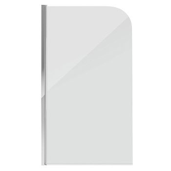 Душевая шторка на ванну Grossman GR-100 80х140 стекло прозрачное профиль хром ориентация универсальная