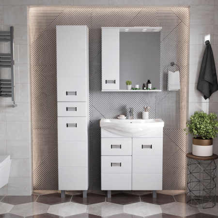 Зеркало-шкаф Onika Балтика 206701 67х16х71 подвесной цвет белый