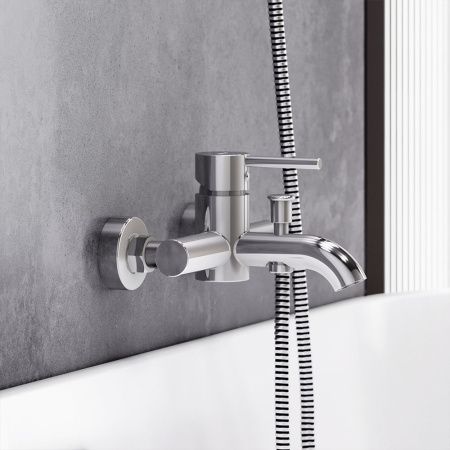 Смеситель для ванны и душа Damixa Scandinavian Pure 361000000 настенный хром