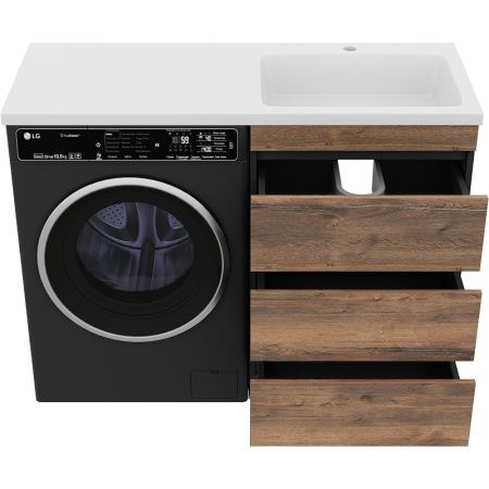 Тумба под раковину Misty Коломбо П-Кол06060-0113Я 60х50 напольная цвет коричневый/серый