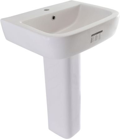 Раковина керамическая Allen Brau Infinity 4.21007.20 60х50 подвесная цвет белый 1 отверстие под смеситель