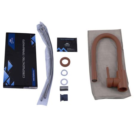 Смеситель для кухни Fashun A54101N-16A на мойку коричневый