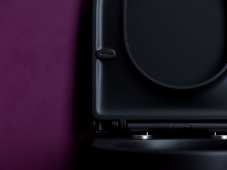 Унитаз подвесной Ceramica Nova ULMA CN4006TMB черный с сиденьем микролифт безободковый смыв торнадо