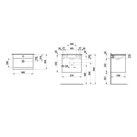 Тумба с раковиной Devon Devon Palace 8.6070.2.260.104.1 60х50 цвет белый