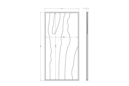 Зеркало Garda Decor KFG207 90х180 напольное