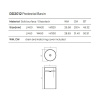 Раковина керамическая Dea Design Pedestal Basin DD2012 450 R3 50х50 напольная цвет зеленый без отверстий под смеситель