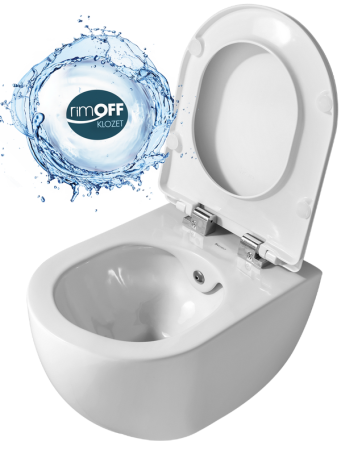 Чаша унитаза подвесная Creavit Free FE322-34CB00E-0002 цвет белый без сиденья душевой смыв