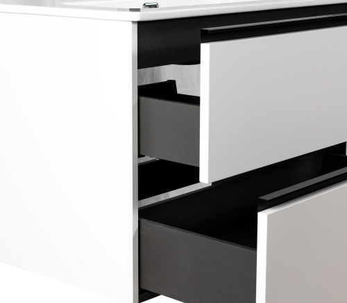 Тумба под раковину Visobath Granada 87519/87602 80х45х55 подвесная цвет белый матовый - фото 4