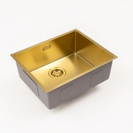 Кухонная мойка Grandex Aqua 5011361 55х45 цвет золото поверхность матовая