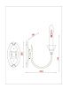 Бра Arte Lamp Collinetta (Цоллинетта) A4094AP-1PB