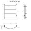 Полотенцесушитель электрический Тругор Пэк сп Пэксп5/6050ор_стВГП 55х60 оружейная сталь