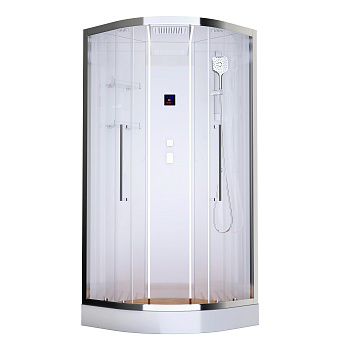 Душевая кабина Acquazzone Alexandra 100 100х100 четверть круга с крышей ориентация универсальная Душевая кабина Acquazzone Alexandra 100 100х100 четверть круга с крышей ориентация универсальная