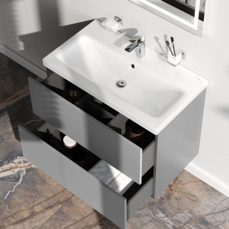 Тумба под раковину Am.Pm Gem M90FHX07522GM 75х41х54 подвесная цвет графит матовый