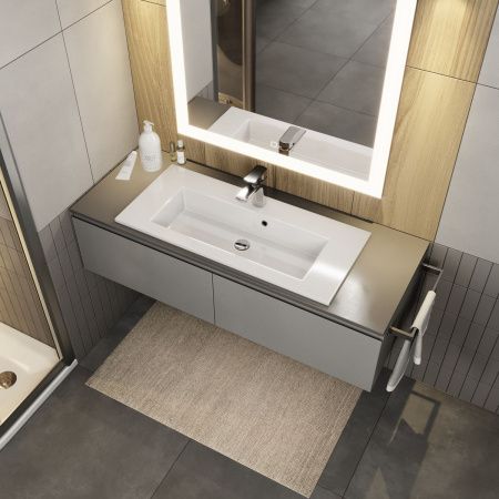 Раковина керамическая Uperwood Aurora RAurora80wg 80х40 полувстраиваемая цвет белый