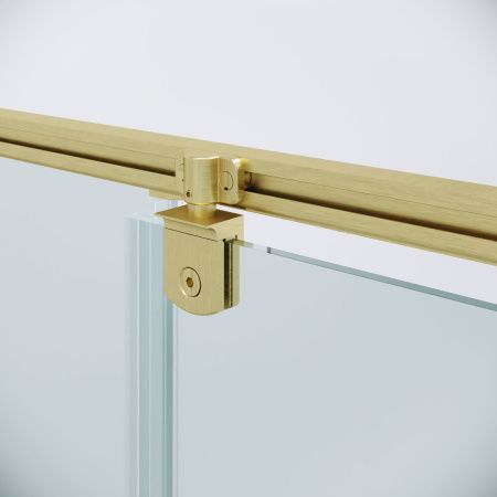 Душевая дверь Niagara Nova NG-45-10ASG 100х195 стекло прозрачное профиль золото