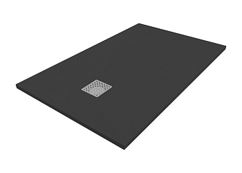 Душевой поддон Taliente PTA-ST-120Bstone 120х80 литьевой мрамор черный матовый без каркаса