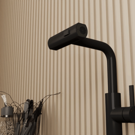 Смеситель для кухни Rush Tinos TI3732-18Black на столешницу черный