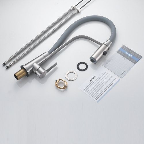 Смеситель для кухни Shevanik S943L-9 на мойку сатин - фото 4