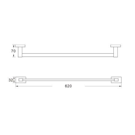 Полотенцедержатель Shevanik SG56C SG5617C