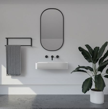 Раковина из искусственного камня Abber STEIN AS2627-1.2 120х40 подвесная цвет белый без отверстий под смеситель