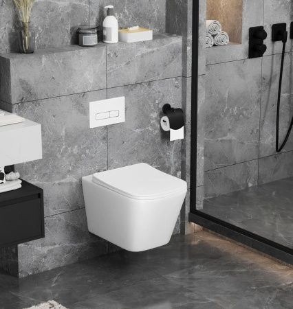 Унитаз подвесной Cerutti SPA CT9164 белый с сиденьем микролифт безободковый каскадный смыв