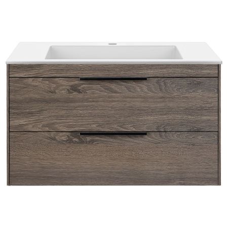 Тумба под раковину Vincea Chiara 2D VMC-2C2800RO 80х50 подвесная цвет коричневый
