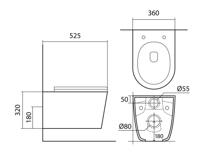 Сет унитаз + инсталляция Aquatek SET AQUATEK ВЕГА-1905-013 KK-1