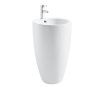 Раковина из сантехнического фаянса CeramaLux B133 50х50 напольная цвет белый 1 отверстие под смеситель