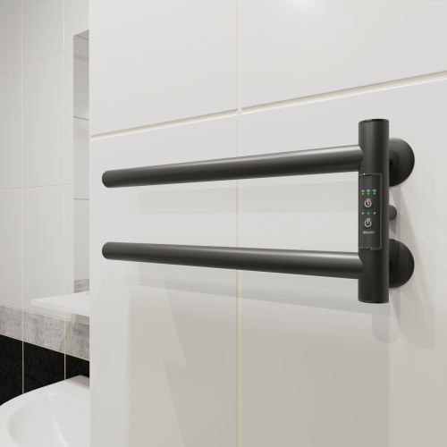 Полотенцесушитель Маргроид Cook Cook-1840-1049-9005R 41х19 электрический черный матовый - фото 2