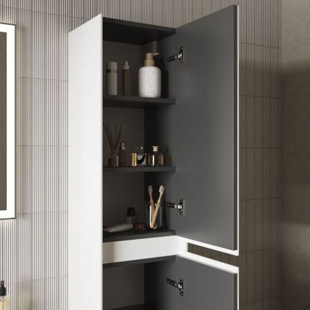 Шкаф-пенал Sancos Cento PCN35W 40х160 подвесной цвет белый