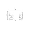 Шинопровод однофазный накладной Hesby Lighting Skylite (Скылите) HSBL_0212